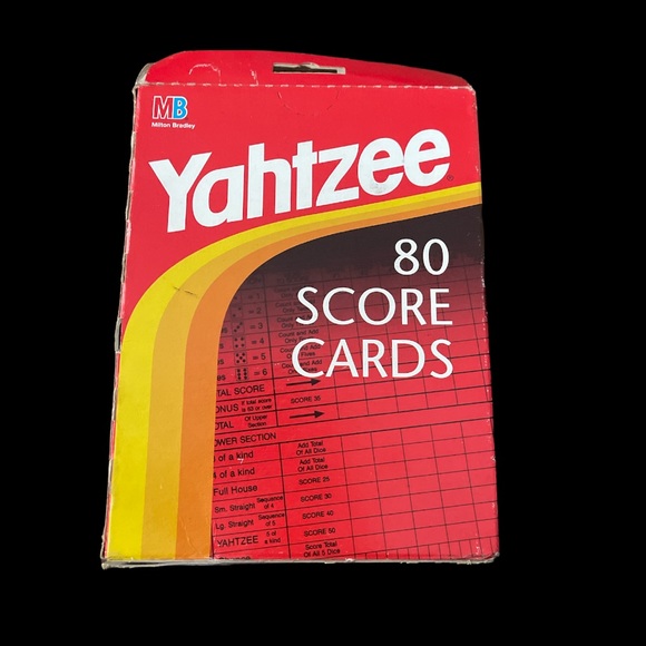 Yahtzee Game Score Card Replacement Cards - Picture 2 of 2
